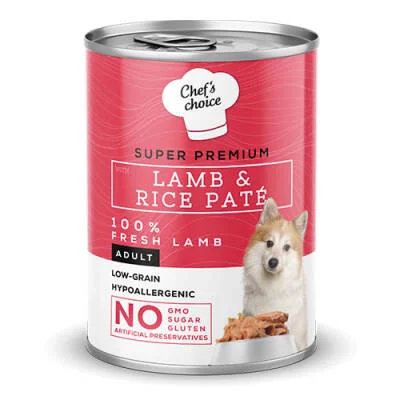 Pate Lamb Rice Kuzulu Pirinçli Yetişkin Köpek Konservesi 24 Adet 400 Gr