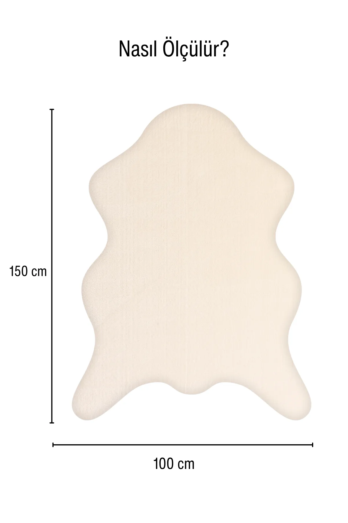 YoudayHomeCollection POLY Peluş Post Şeklinde Model Halı 100X400
