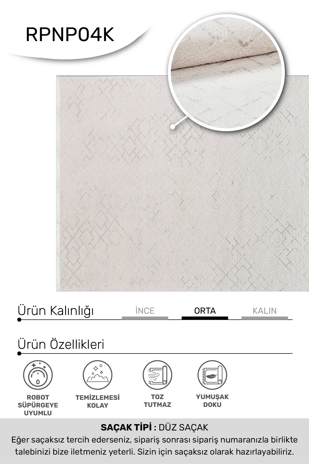 YoudayHomeCollection BONAPARTE Model Halı 120X400