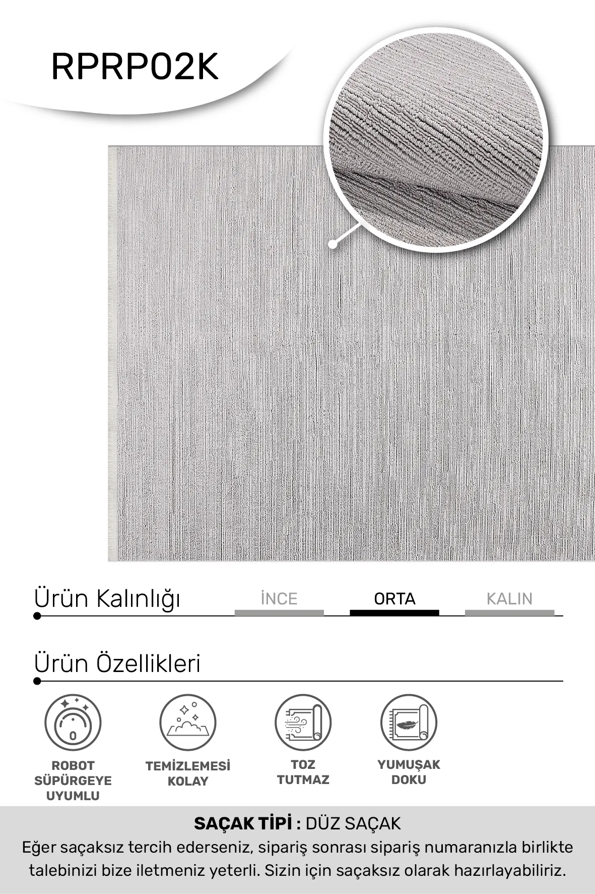 YoudayHomeCollection ROSA Model Halı 200X250