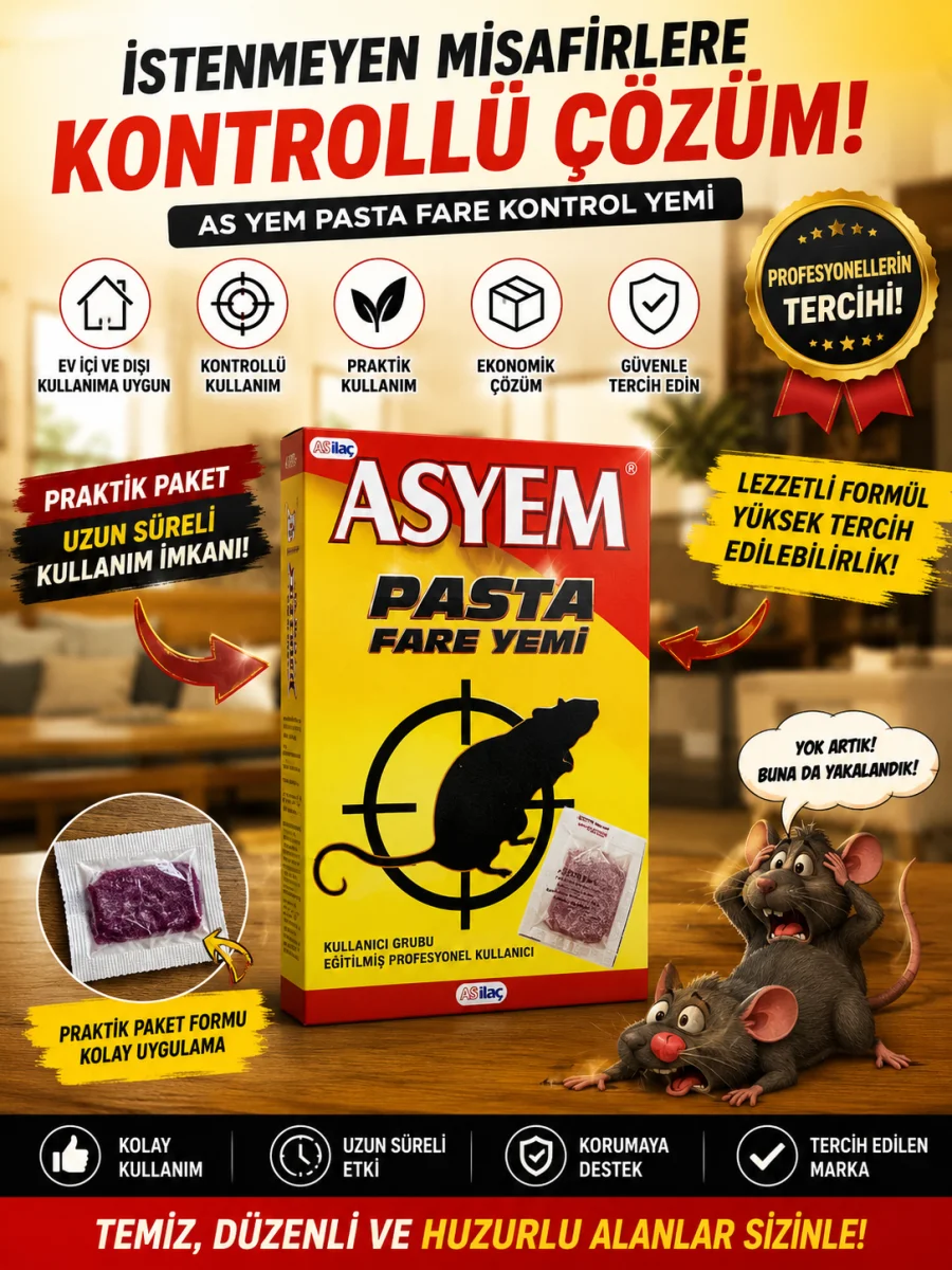 Pasta Fare Kontrol Yemi Pratik Paketli Kontrollü Kullanım