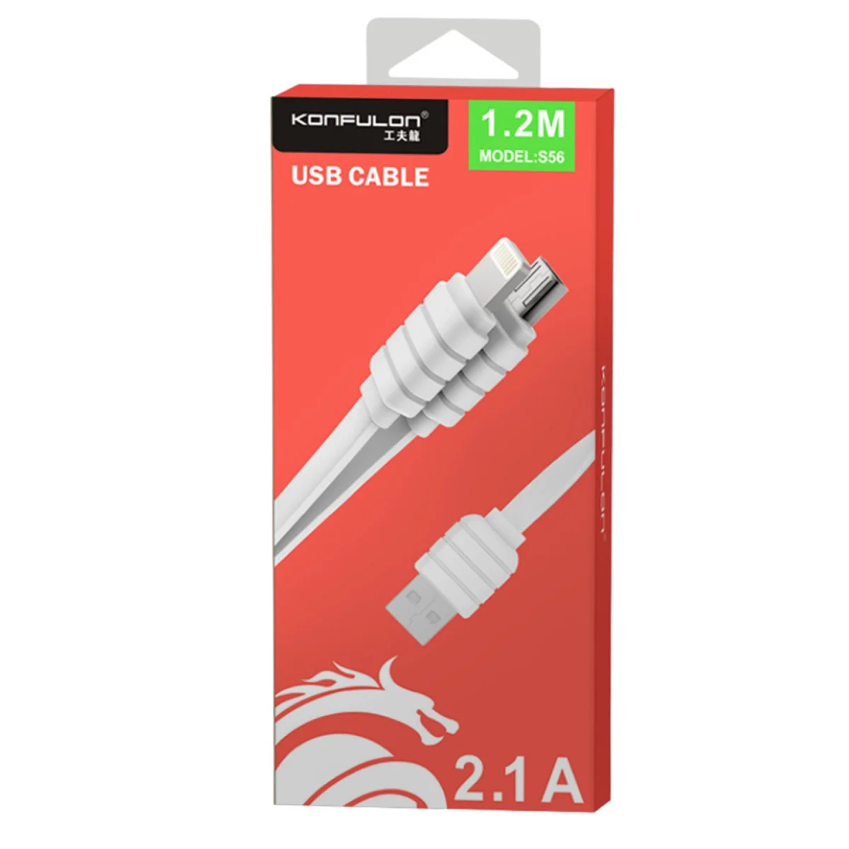 S56 2in1 (Lightning-Micro USB) Kablo 1.2M 2.1A