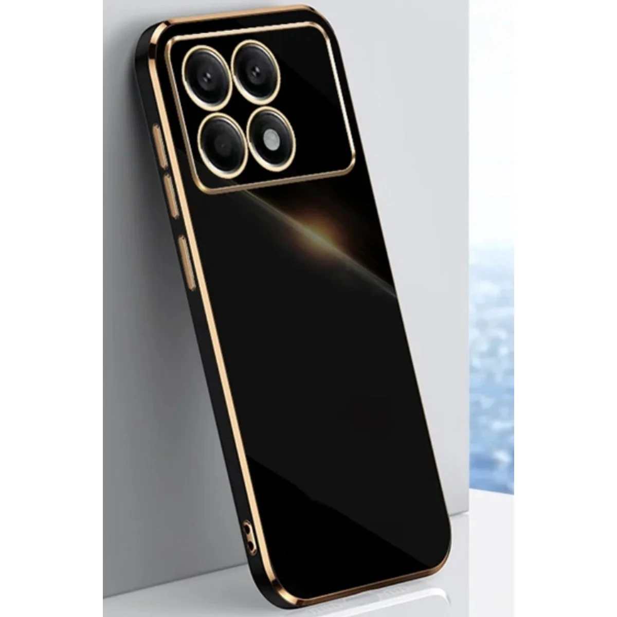 Poco X6 Pro Kılıf Volet Silikon - Siyah