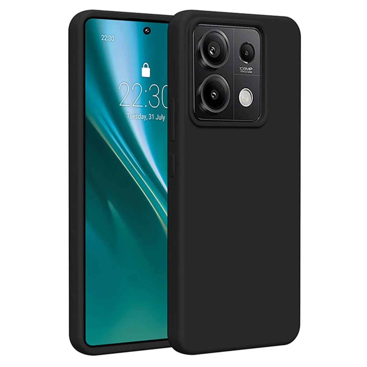 Redmi Note 13 4G Kılıf First Silikon - Siyah