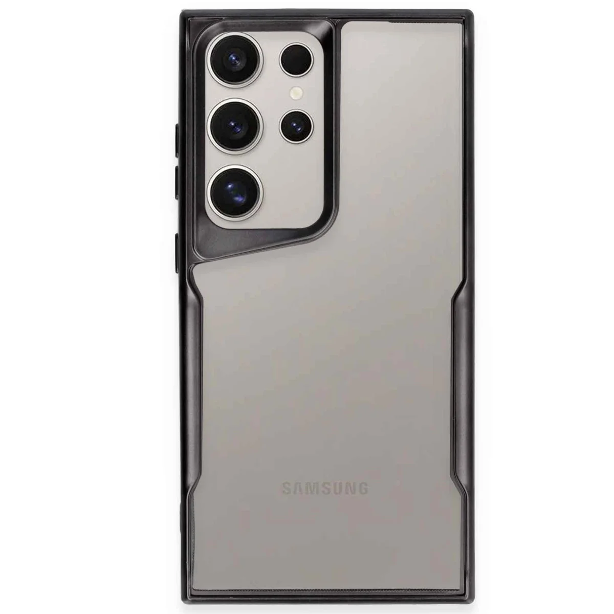 Galaxy S23 Ultra Kılıf Boyi Silikon Kapak - Siyah