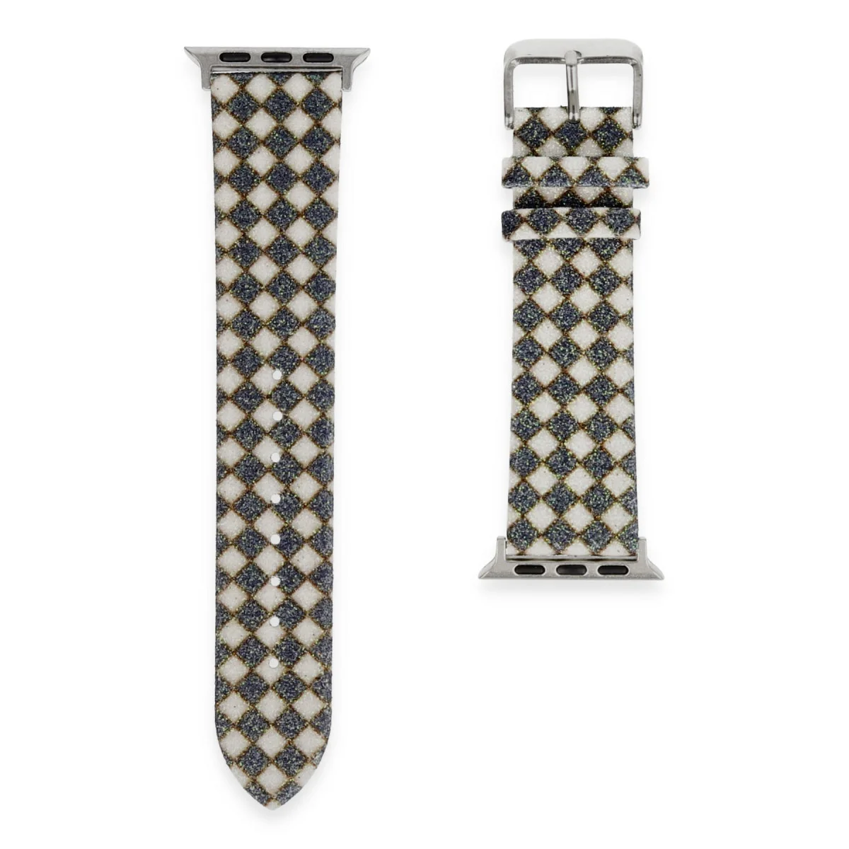 Watch 42mm Karo Motif Kordon - Siyah