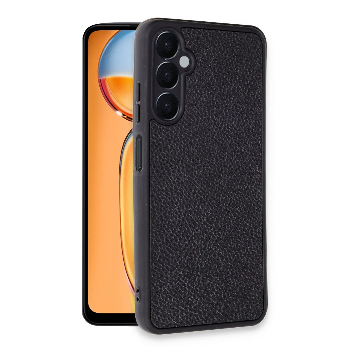 Galaxy A35 5G Kılıf Aras Deri Kapak - Siyah