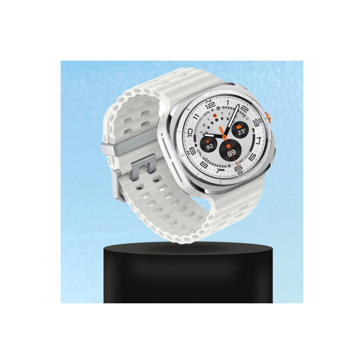 Watch 7 Ultra KR417 Rug Silikon Kordon - Siyah