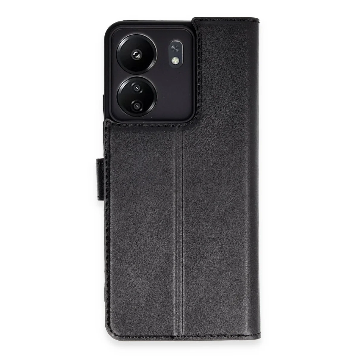 Redmi 13C Kılıf Trend S Plus Kapaklı Kılıf - Siyah