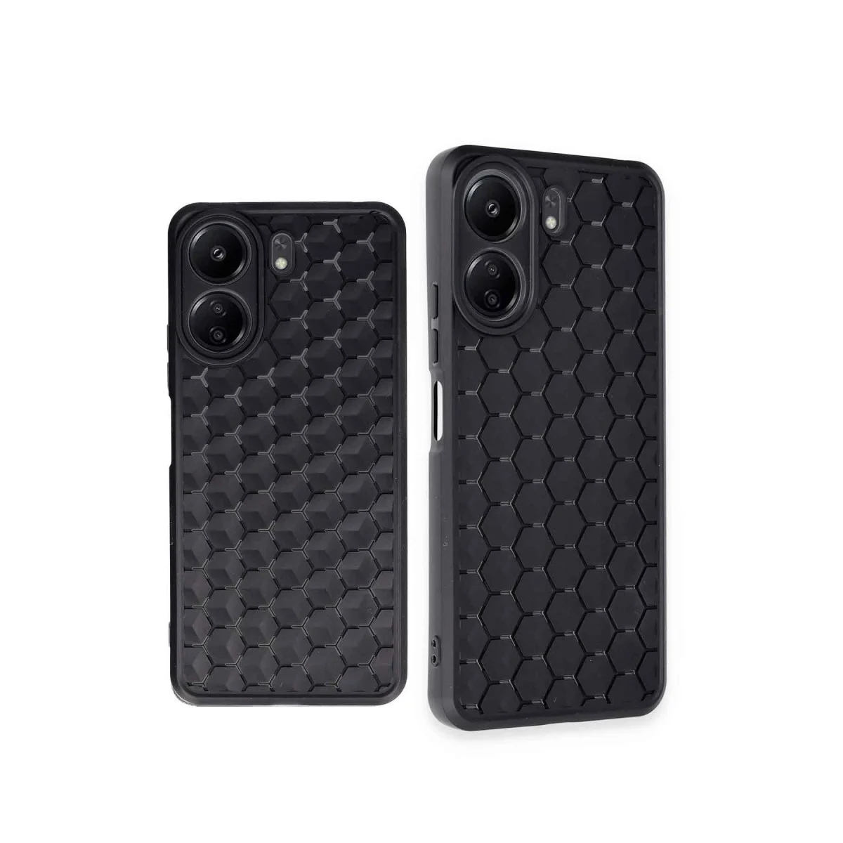 Redmi 13C Kılıf Petek Silikon Kapak - Siyah