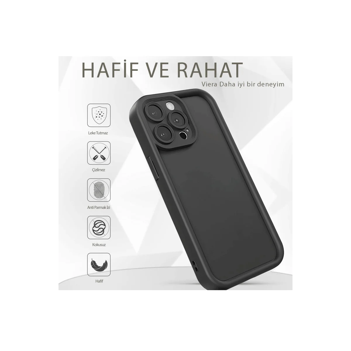 Galaxy A16 5G Kılıf Viera Silikon - Siyah