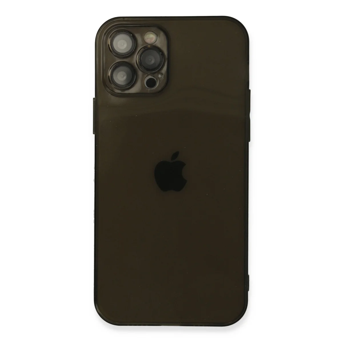 iPhone 12 Pro Kılıf Fly Lens Silikon - Siyah