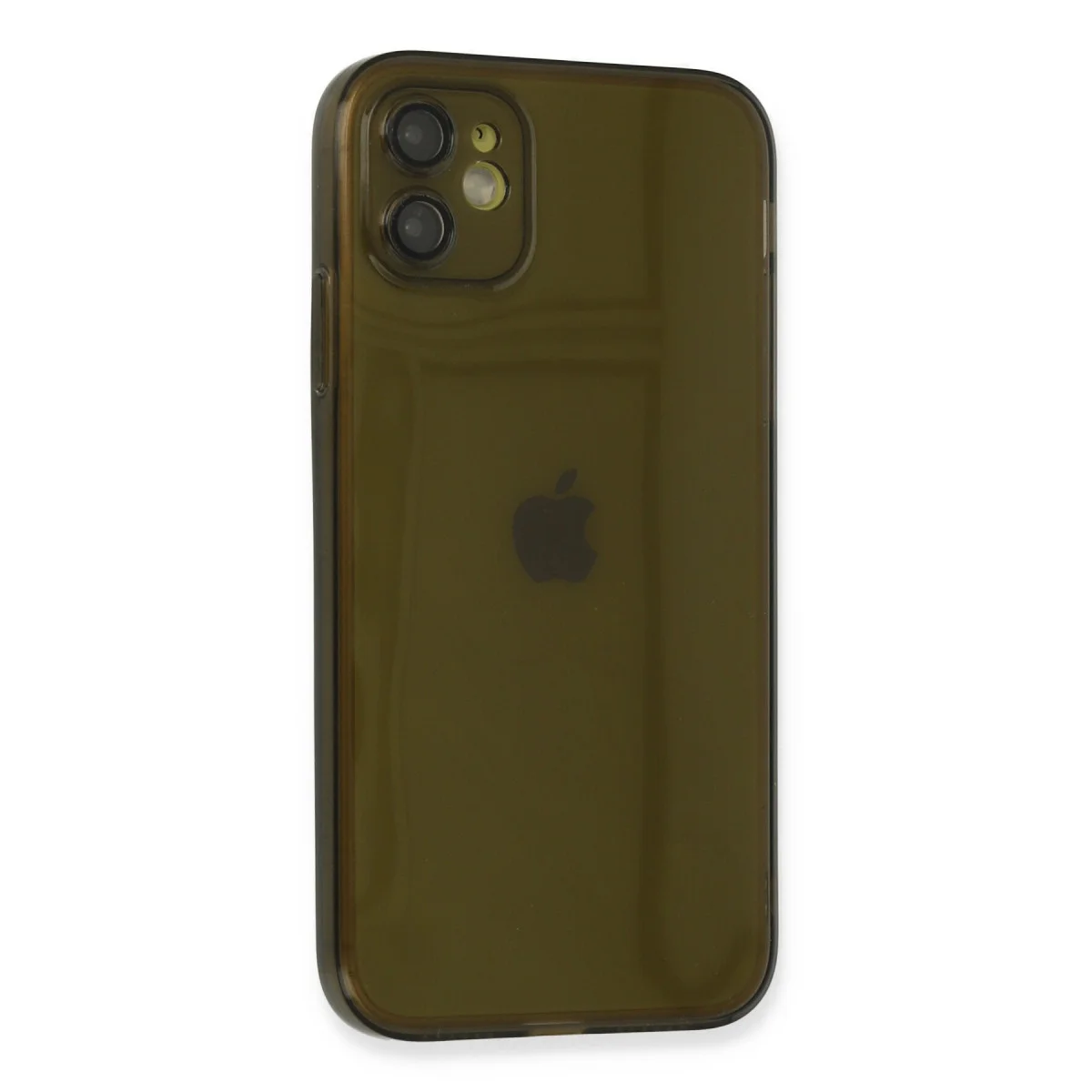 iPhone 12 Kılıf Fly Lens Silikon - Siyah