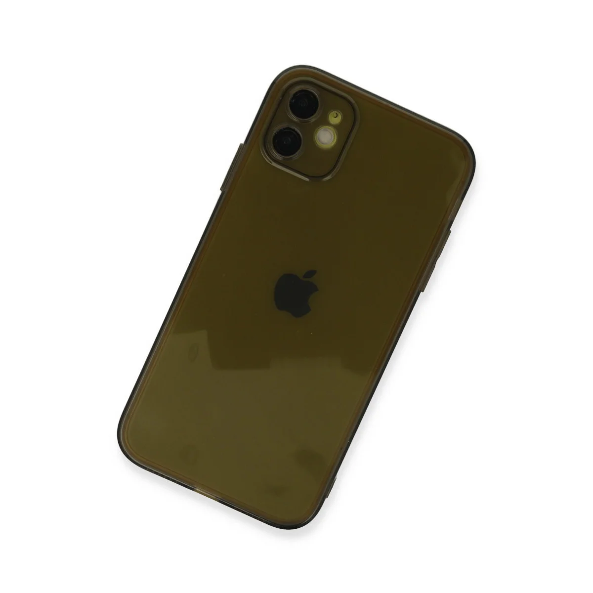 iPhone 12 Kılıf Fly Lens Silikon - Siyah