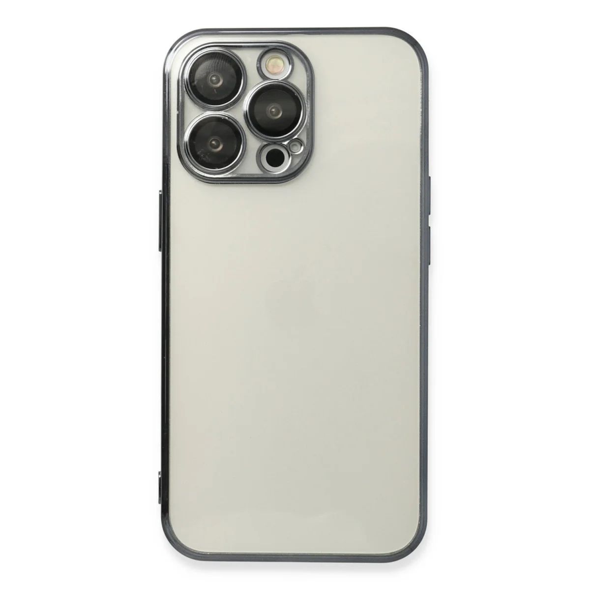 iPhone 13 Pro Kılıf Razer Lensli Silikon - Siyah