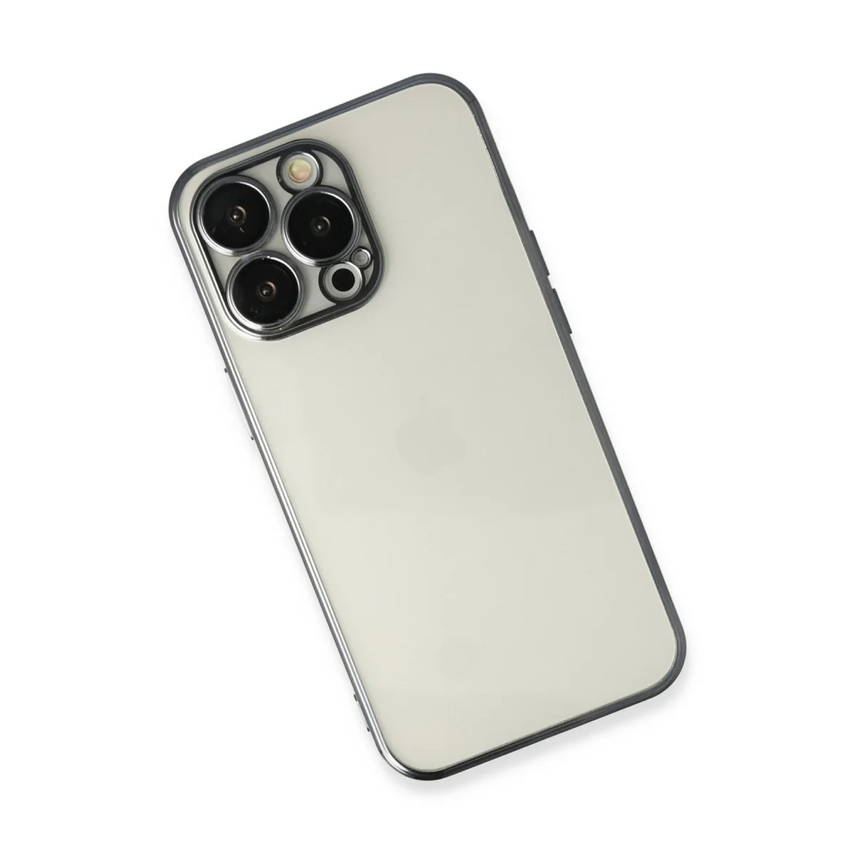 iPhone 13 Pro Max Kılıf Razer Lensli Silikon - Siyah