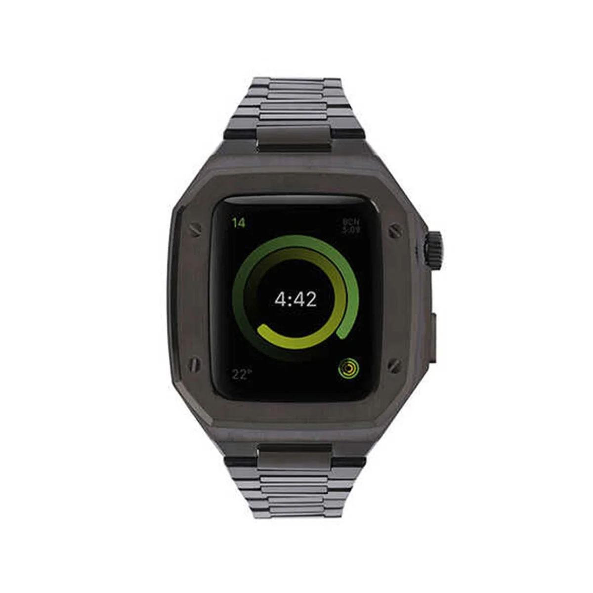 Watch 44mm Metal Petek Kasalı Kordon - Siyah
