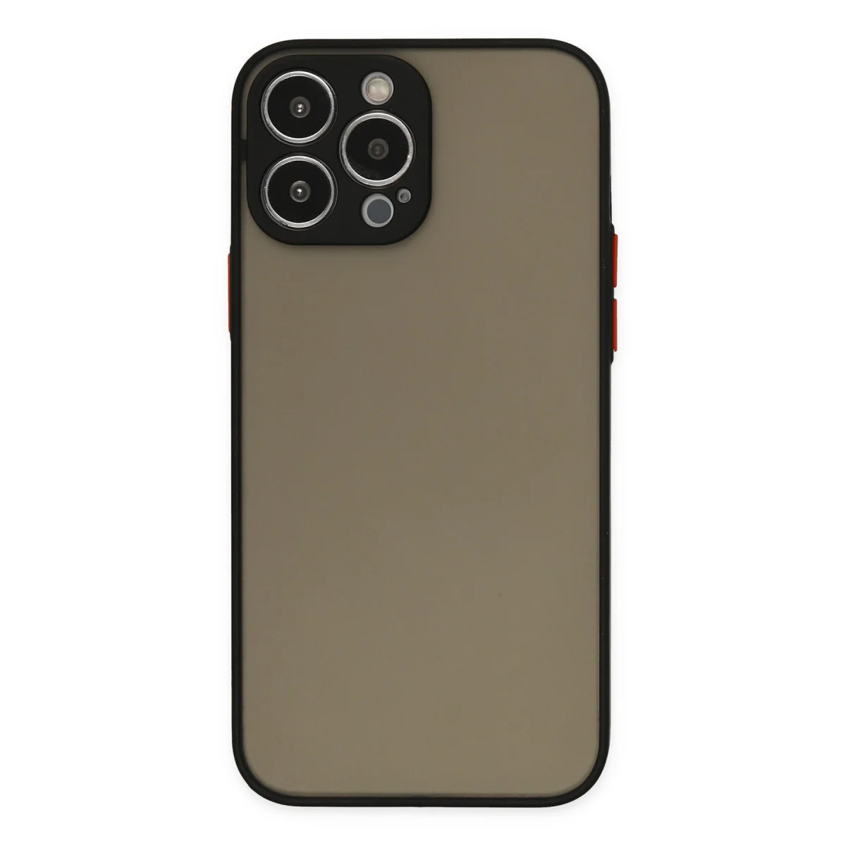 iPhone 13 Pro Max Kılıf Montreal Silikon Kapak - Siyah