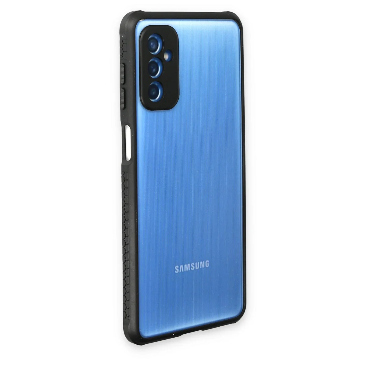 Galaxy M52 5G Kılıf Miami Şeffaf Silikon - Siyah