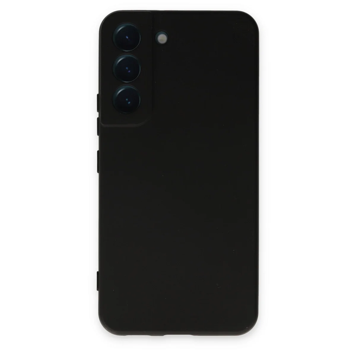 Galaxy S22 Kılıf Nano içi Kadife Silikon - Siyah