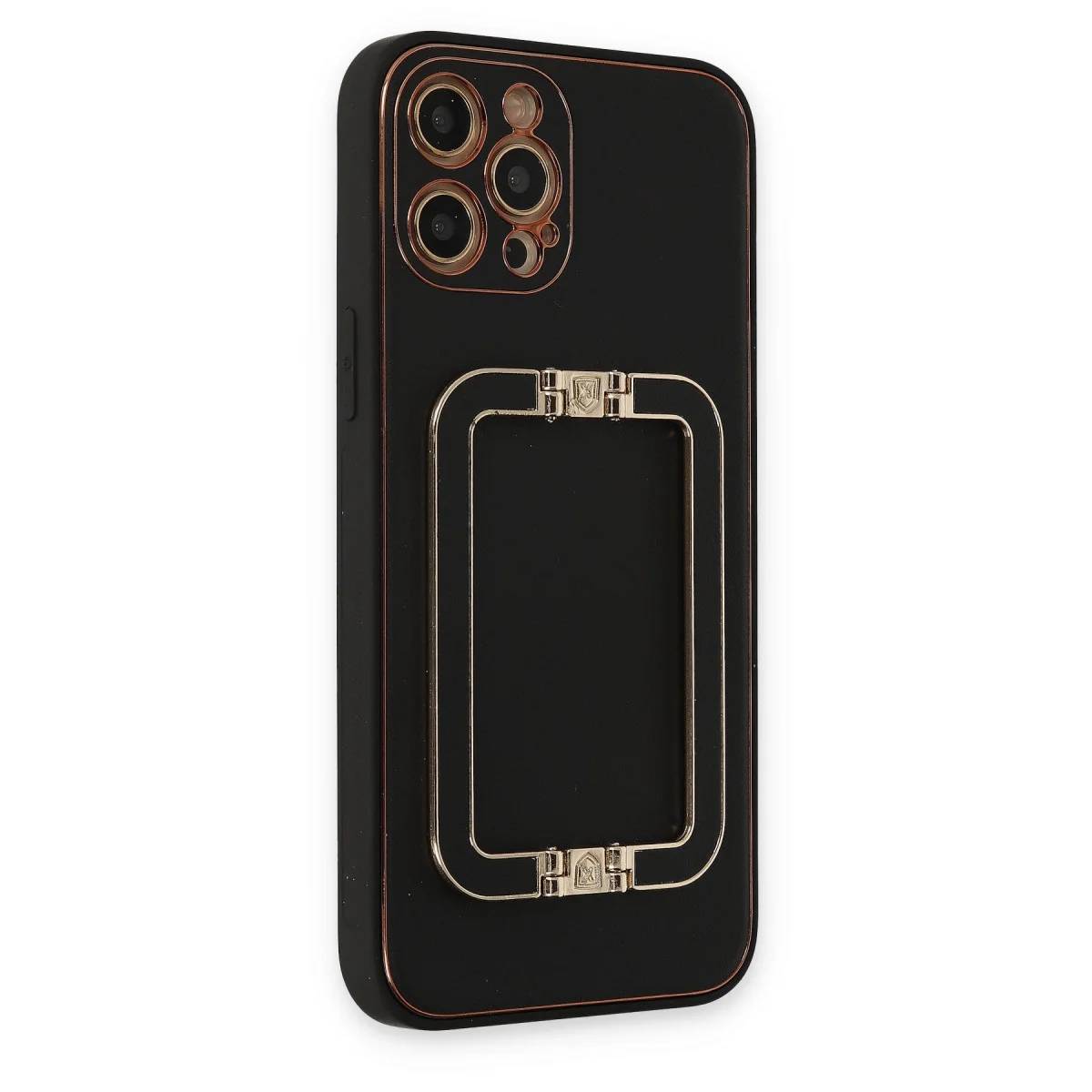 iPhone 12 Pro Kılıf Coco Elit Kapak - Siyah