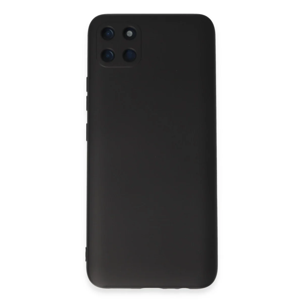 Realme C11 Kılıf Nano içi Kadife Silikon - Siyah
