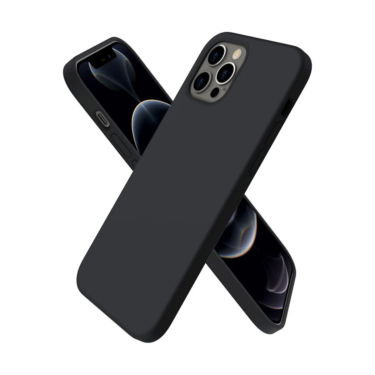 iPhone 12 Pro Max Kılıf First Silikon - Siyah