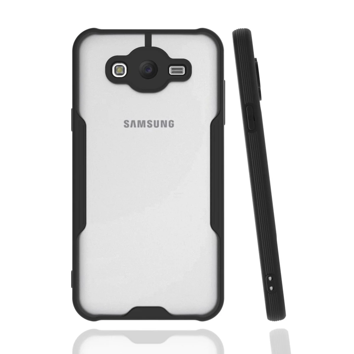 Galaxy J7 Kılıf Platin Silikon - Siyah