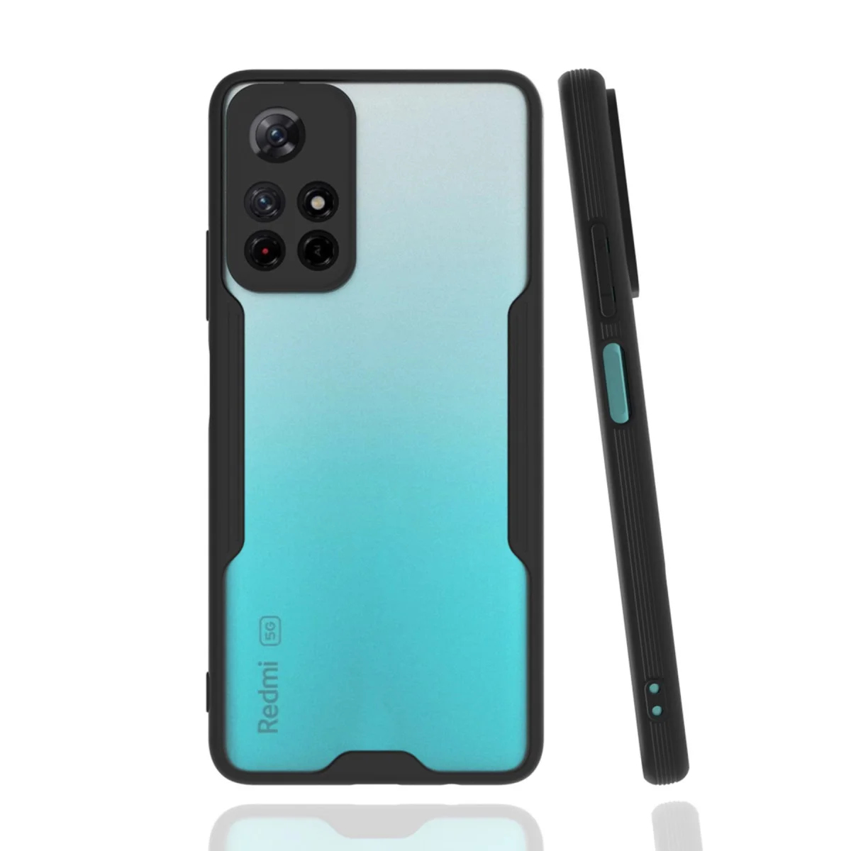 Redmi Note 11T Kılıf Platin Silikon - Siyah
