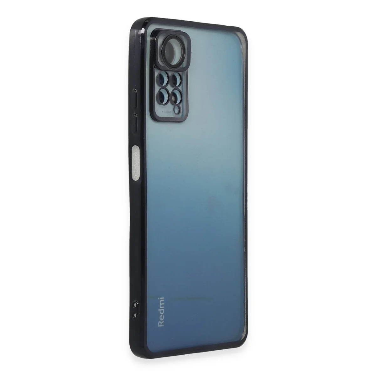 Redmi Note 12 Pro 4G Kılıf Razer Lensli Silikon - Siyah