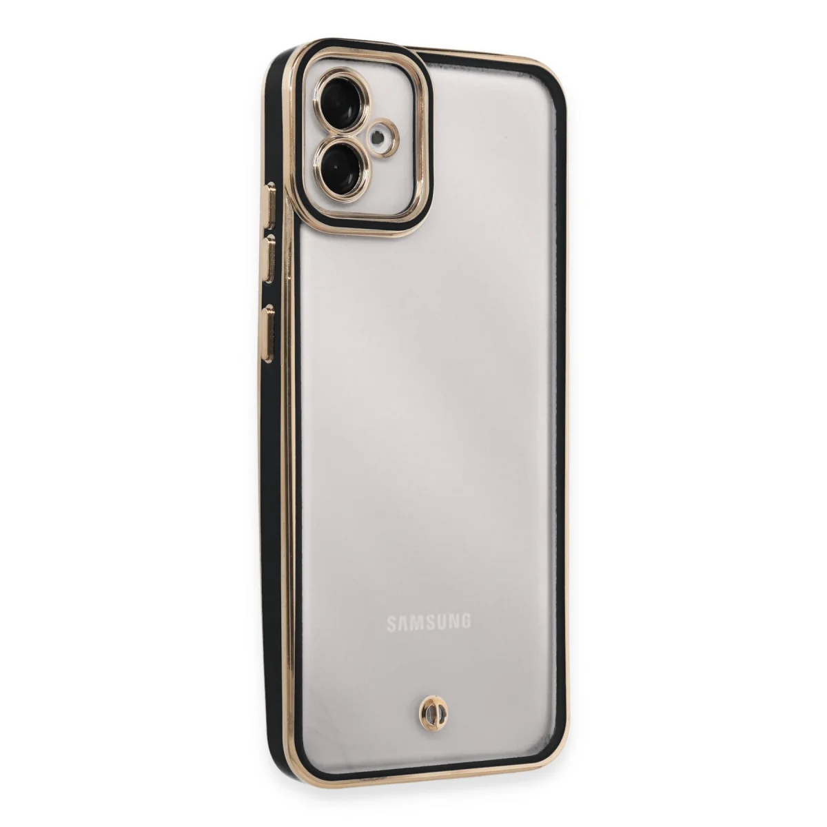 Galaxy A04E Kılıf Liva Lens Silikon - Siyah