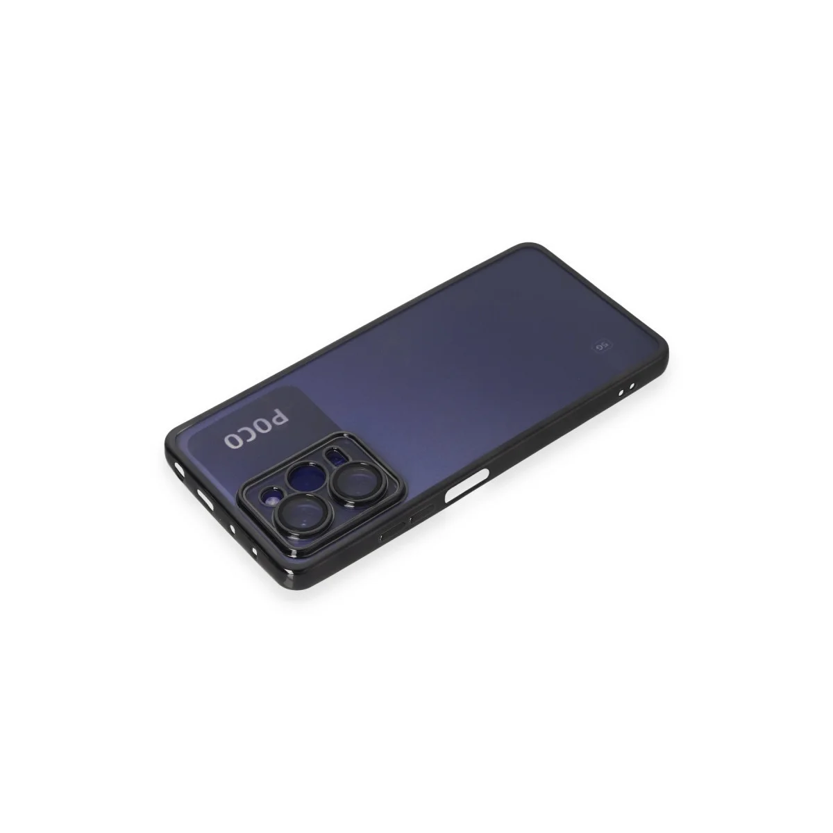 Poco X5 Pro 5G Kılıf Razer Lensli Silikon - Siyah