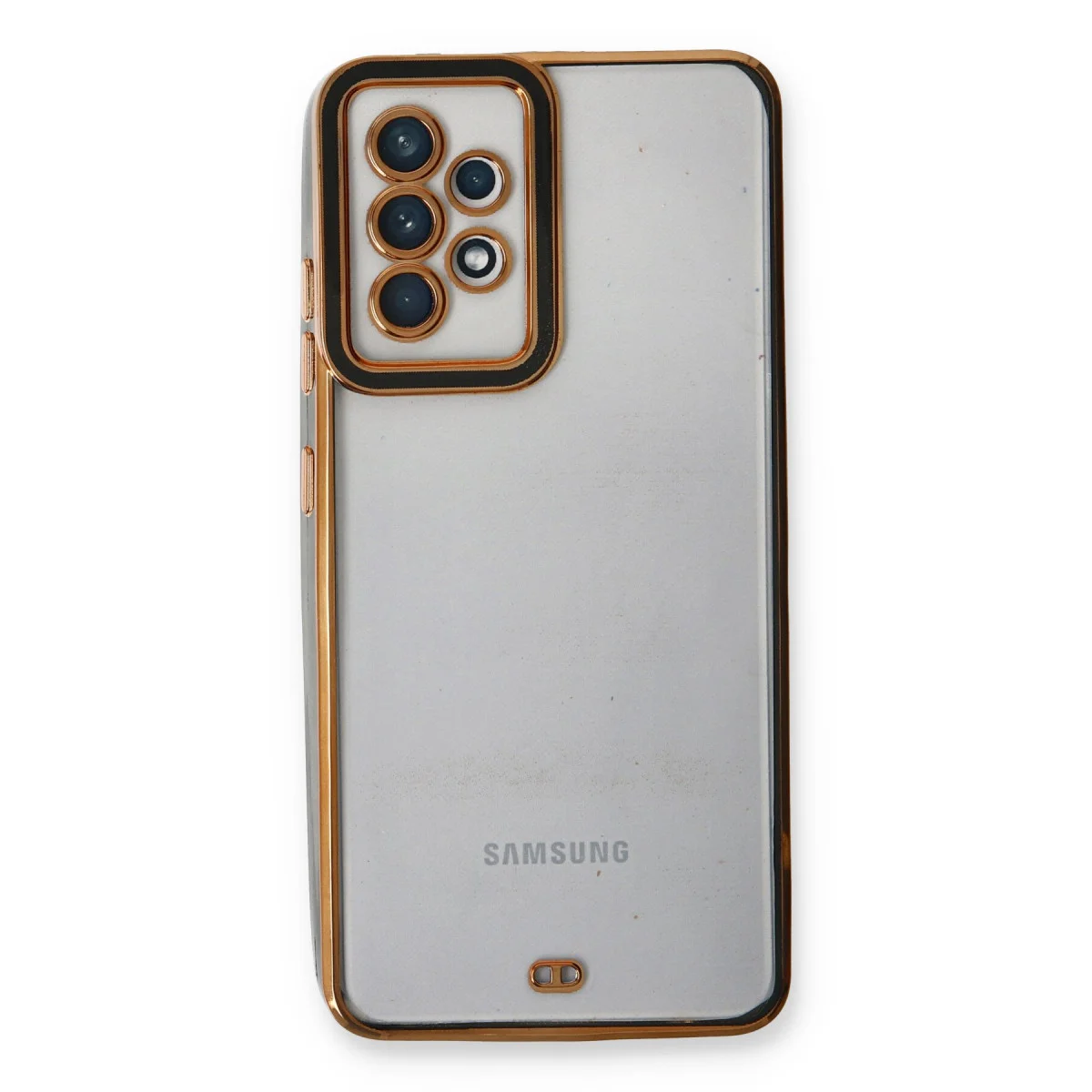 Galaxy A53 5G Kılıf Liva Lens Silikon - Siyah