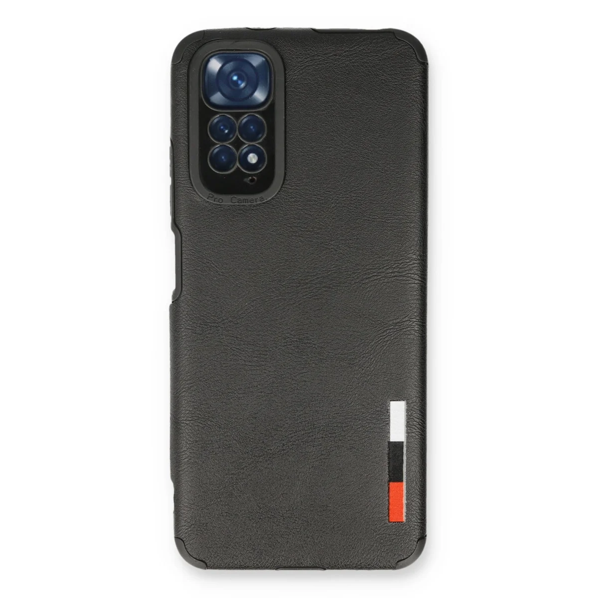Redmi Note 11 Kılıf Loop Deri Silikon - Siyah