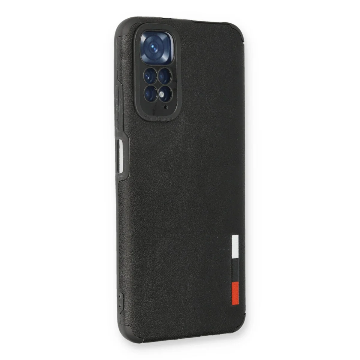 Redmi Note 11 Kılıf Loop Deri Silikon - Siyah