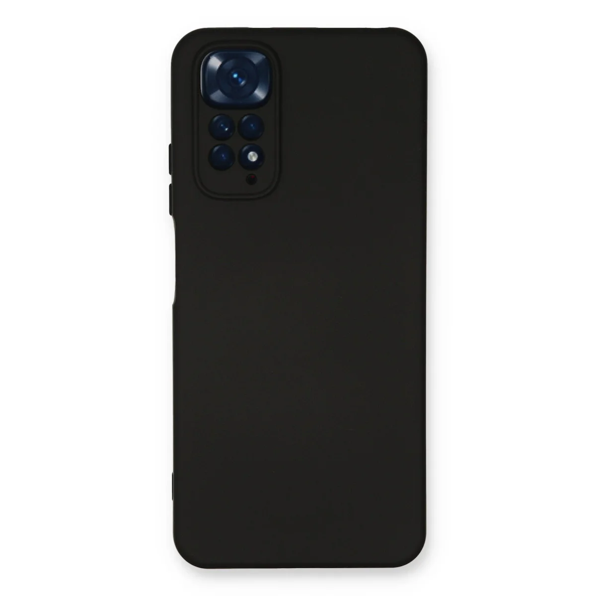Redmi Note 11 Kılıf Nano içi Kadife Silikon - Siyah