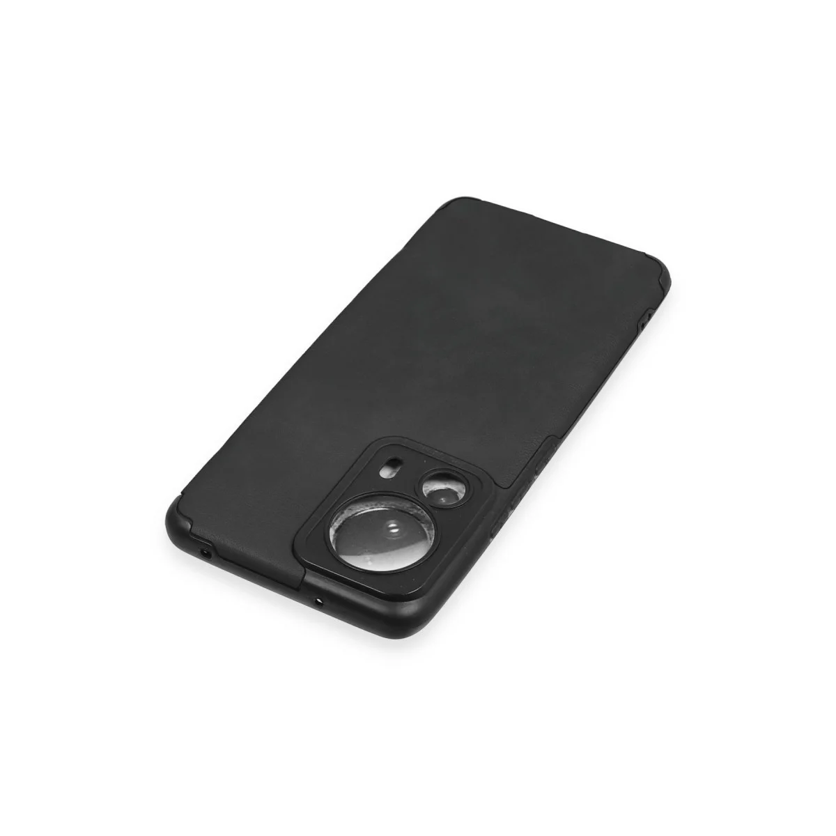 Mi 13 Lite Kılıf Loop Deri Silikon - Siyah