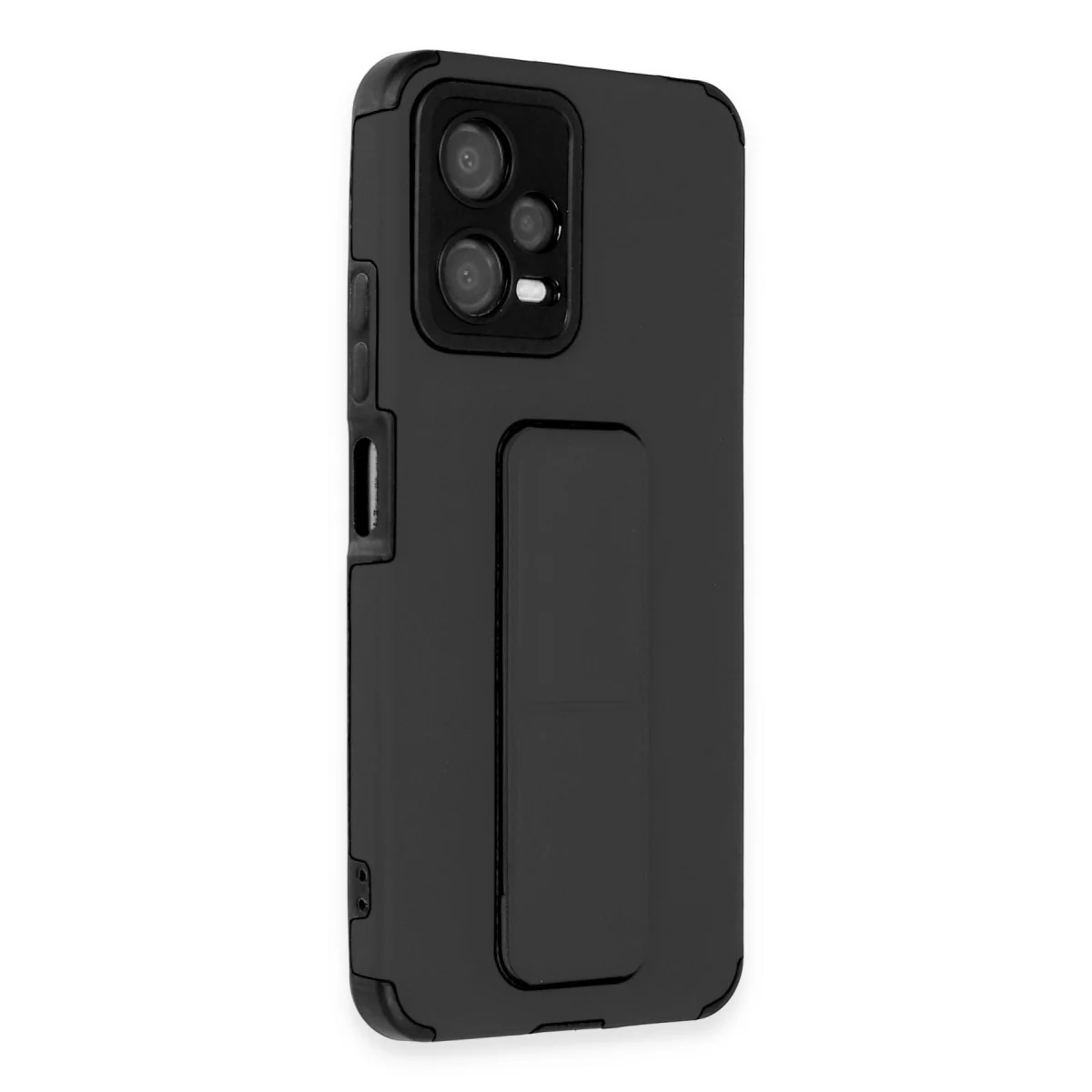 Poco X5 5G Kılıf Mega Standlı Silikon - Siyah