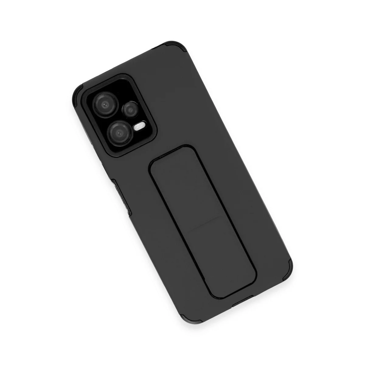 Poco X5 5G Kılıf Mega Standlı Silikon - Siyah