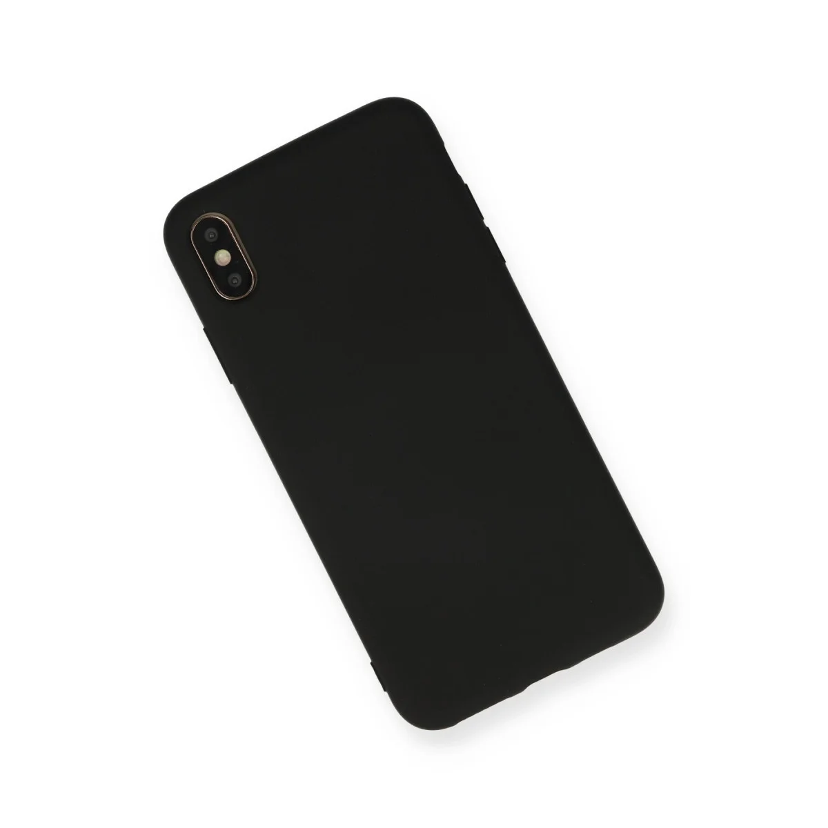 iPhone XS Max Kılıf Nano içi Kadife Silikon - Siyah