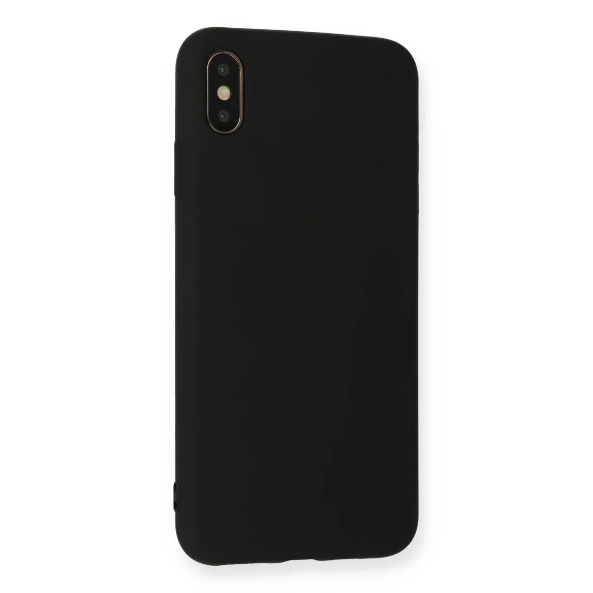 iPhone XS Max Kılıf Nano içi Kadife Silikon - Siyah