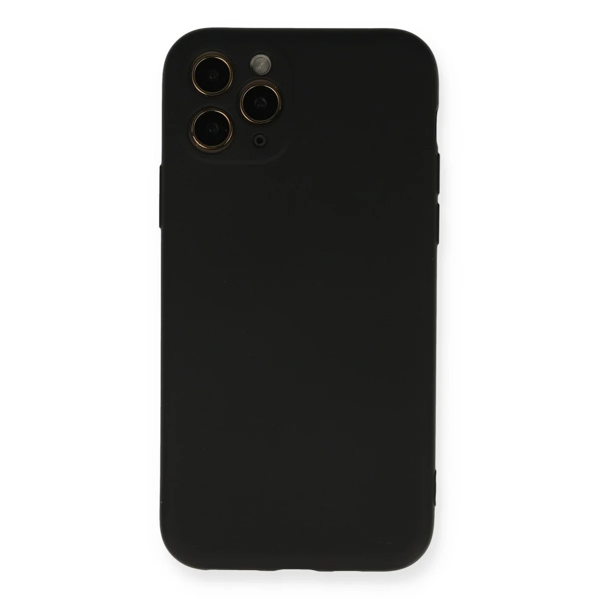 iPhone 11 Pro Kılıf Nano içi Kadife Silikon - Siyah