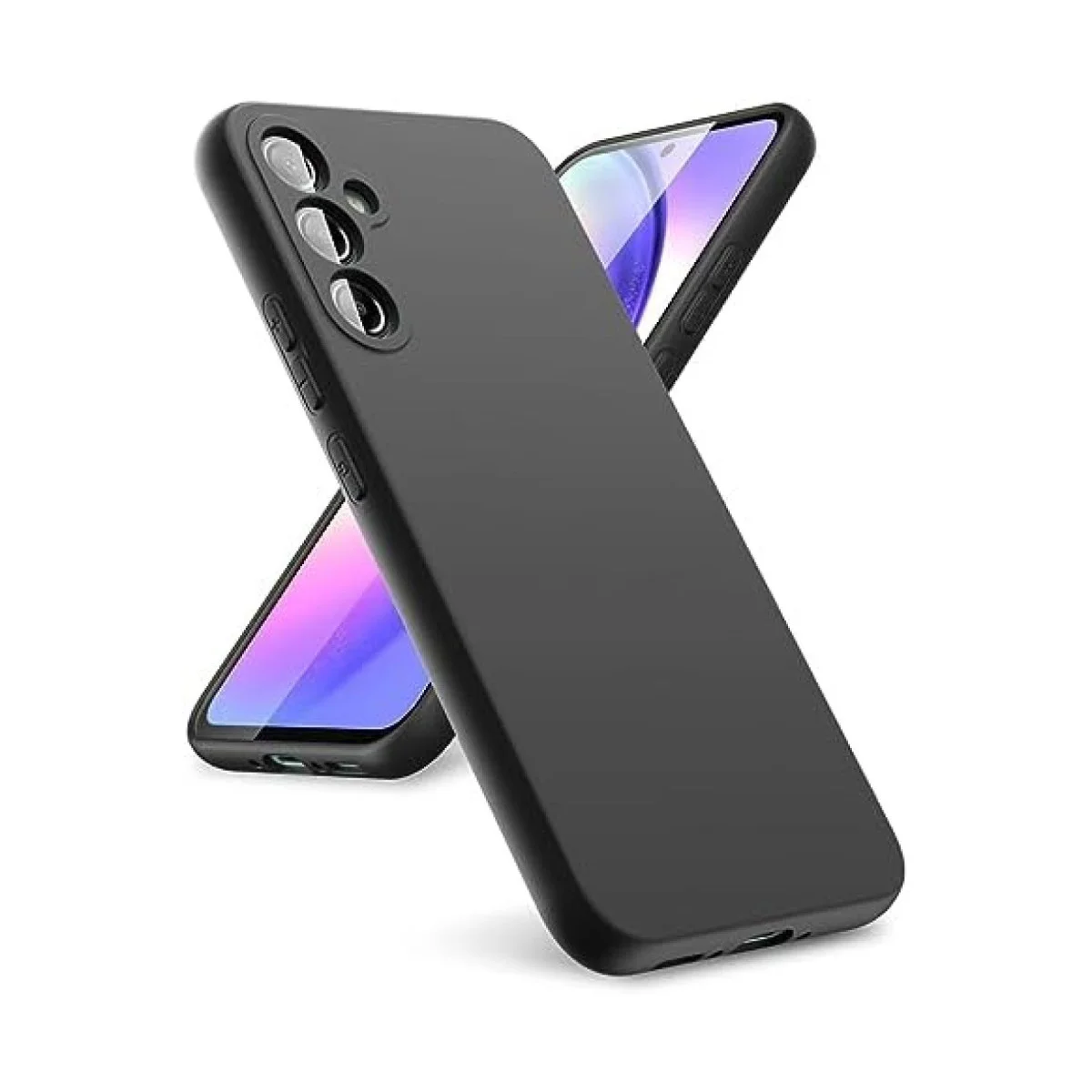 Galaxy A24 4G Kılıf First Silikon - Siyah