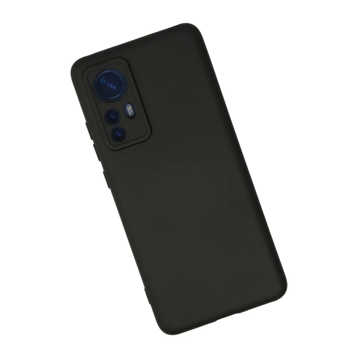 Mi 12 Kılıf Nano içi Kadife Silikon - Siyah