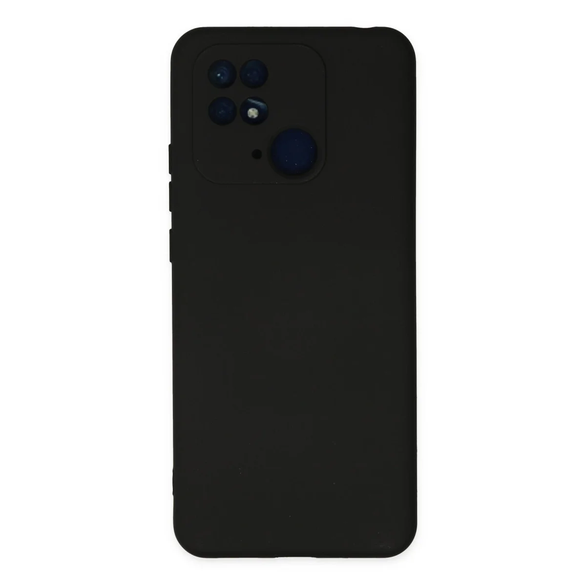 Redmi 10C Kılıf Nano içi Kadife Silikon - Siyah