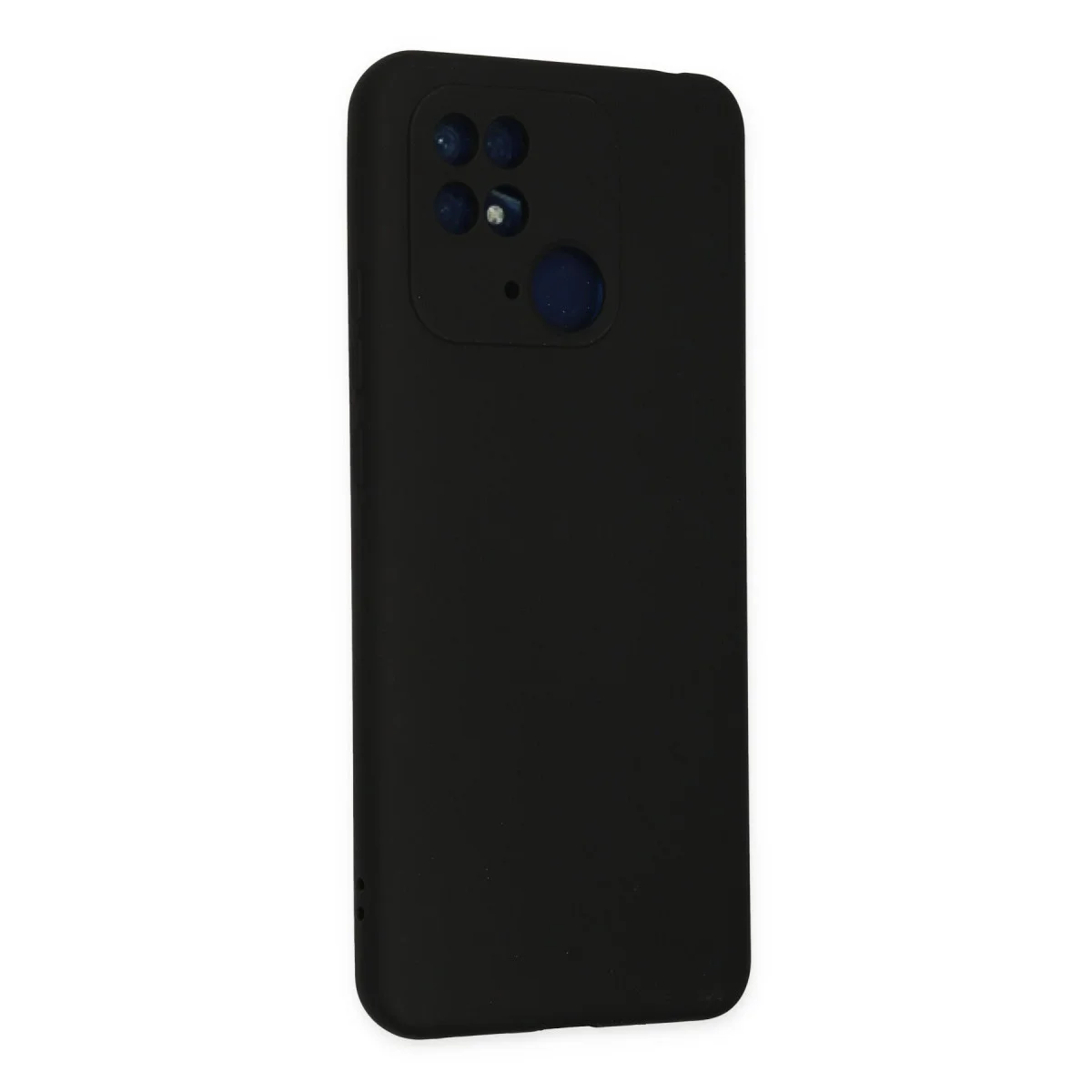 Redmi 10C Kılıf Nano içi Kadife Silikon - Siyah