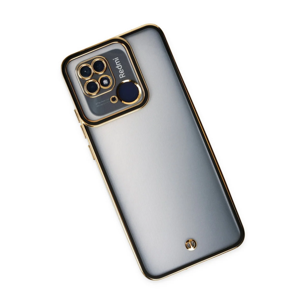 Redmi 10C Kılıf Liva Lens Silikon - Siyah