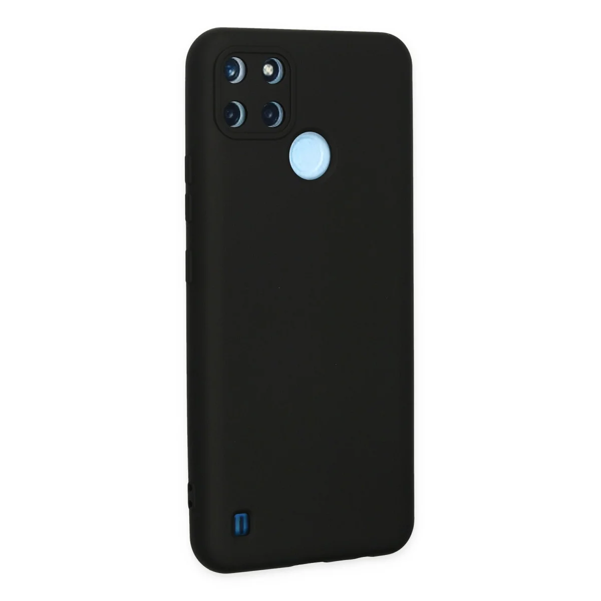 Realme C25Y Kılıf Nano içi Kadife Silikon - Siyah