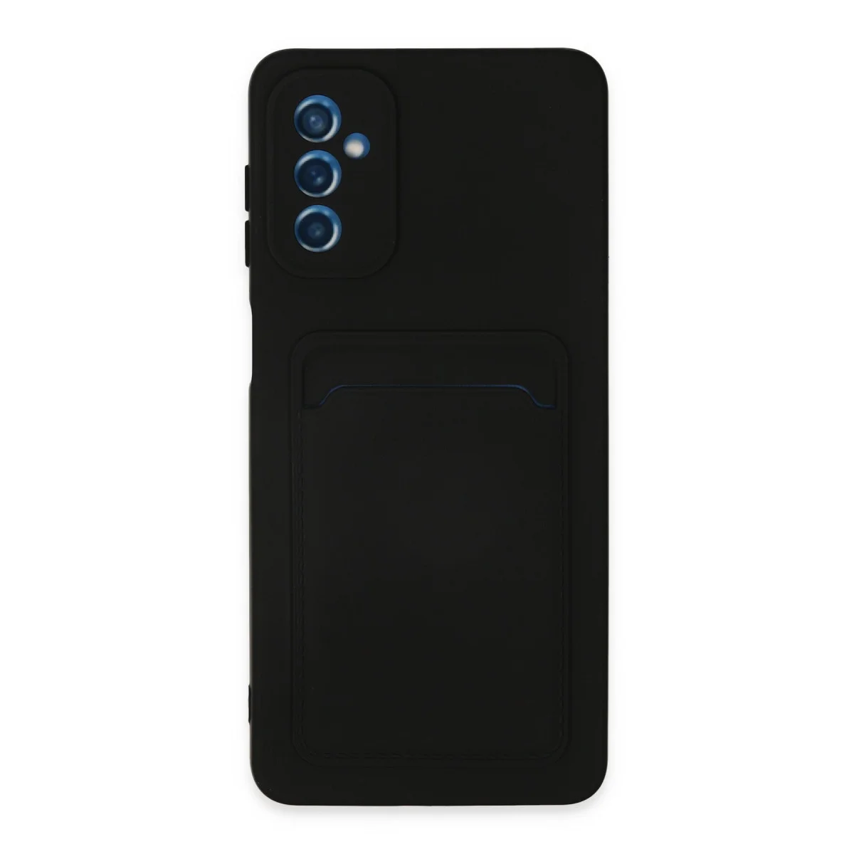 Galaxy M52 5G Kılıf Kelvin Kartvizitli Silikon - Siyah