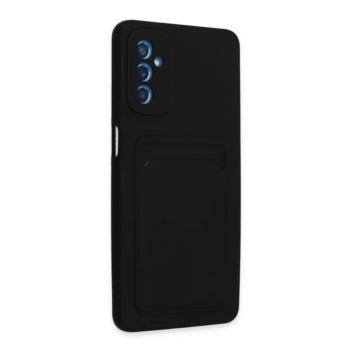Galaxy M52 5G Kılıf Kelvin Kartvizitli Silikon - Siyah